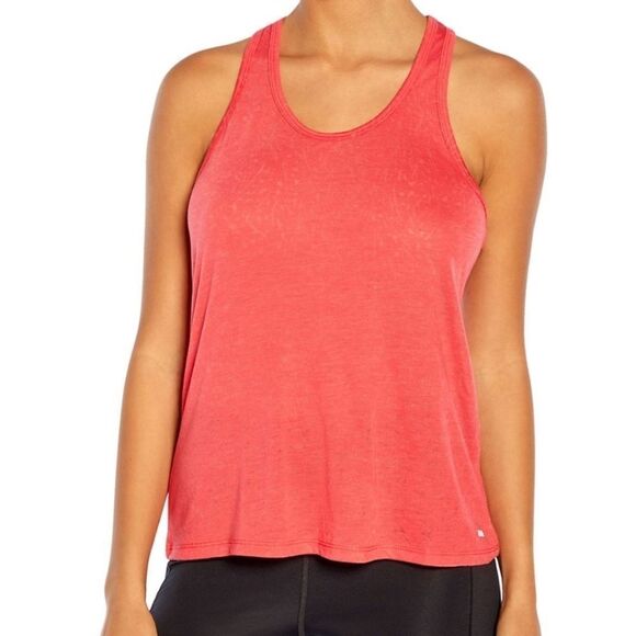 Marica Scrunch T-back Tank Top...GERANIUM - Picture 3 of 7